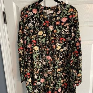 Loft Floral Dress Size S